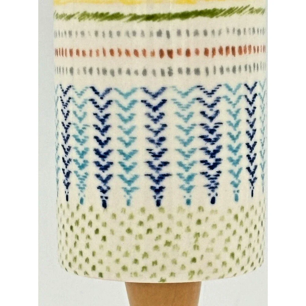 Anthropologie Rolling Pin POLAR GAZE Ceramic Winter Holiday Folk‎ Snowflake